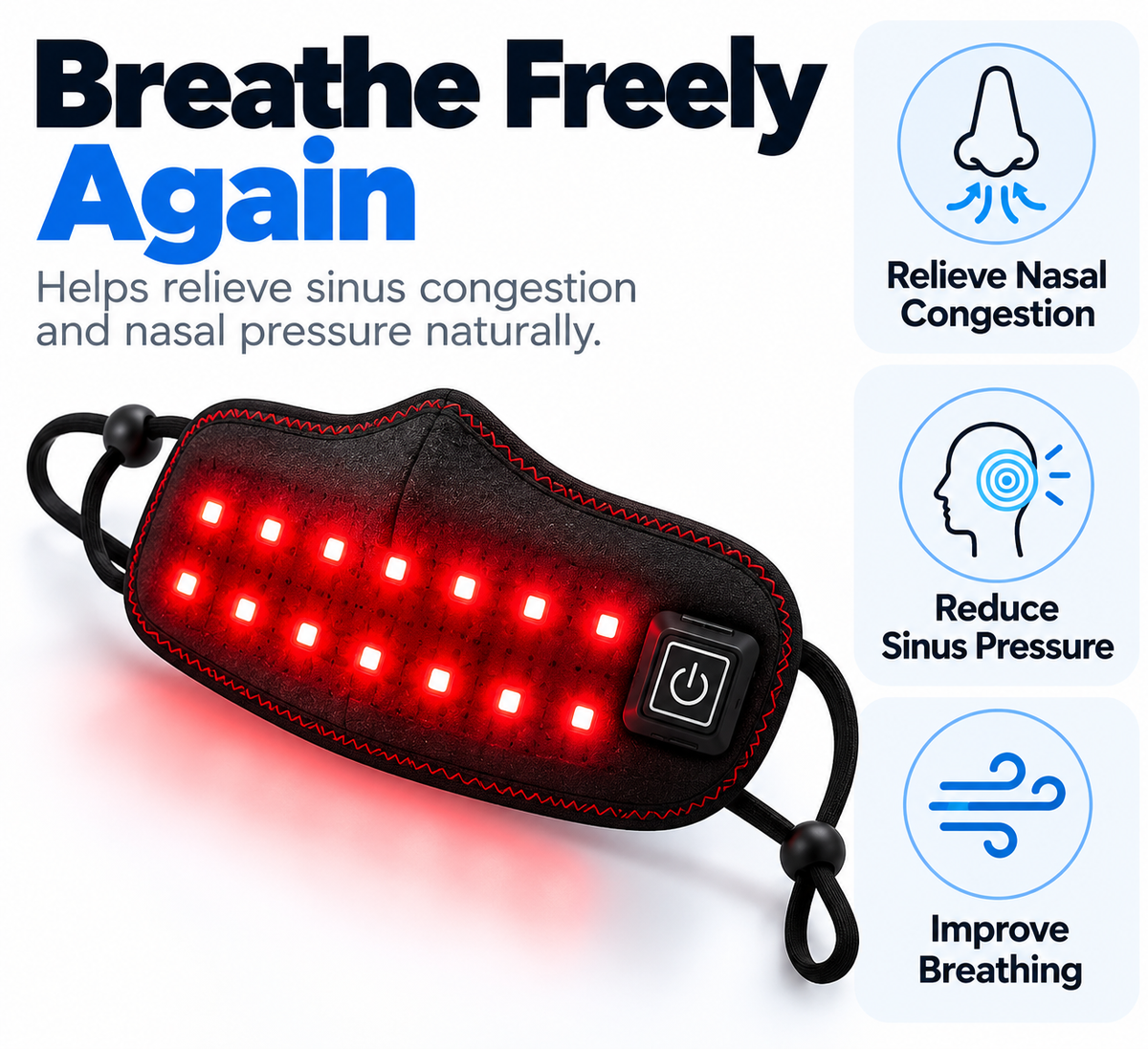 Nozly - redlight heated nose band