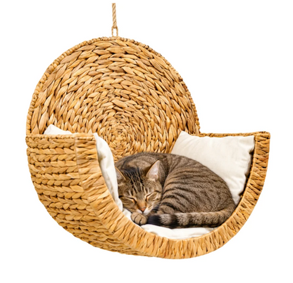 handwoven cat bed