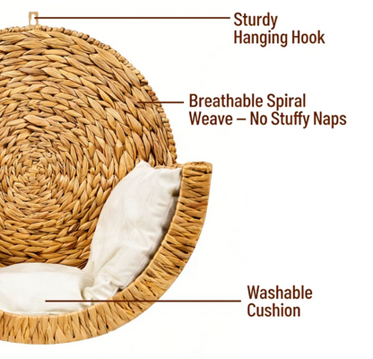handwoven cat bed