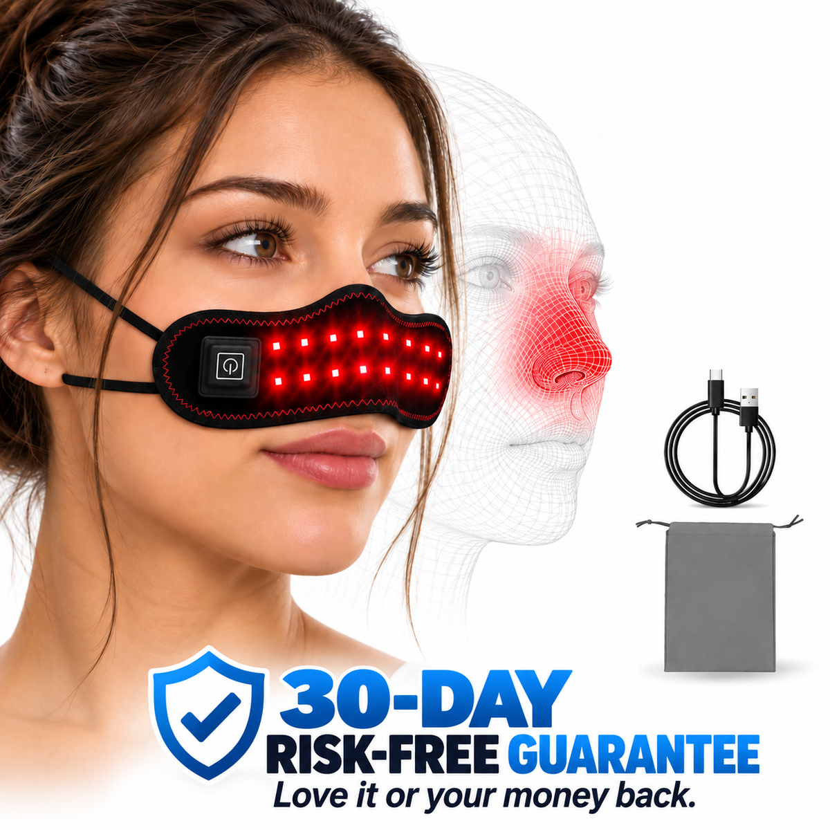 Nozly - redlight heated nose band